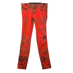 Tripp NYC Red Tie Dye Skinny Jeans - Rocker Chic